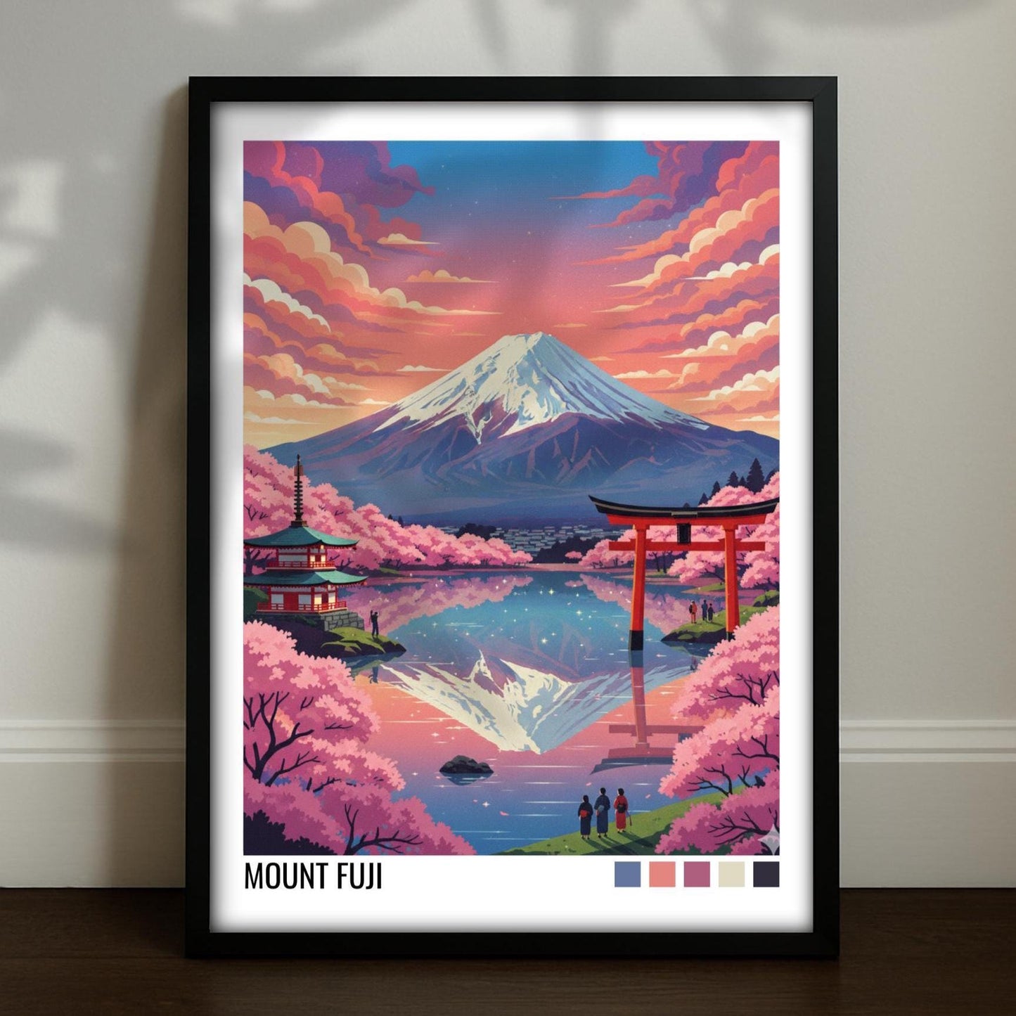 Mount Fuji Japan Travel Poster | Vintage Travel Poster | Country Travel Art | World Map Poster | Adventure Wall Art | Travel Gift