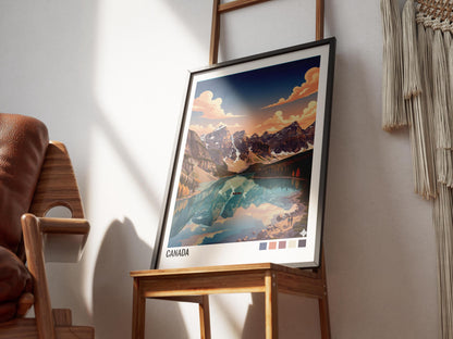 Canada Travel Poster | Vintage Travel Poster | Country Travel Art | World Map Poster | Adventure Wall Art | Travel Gift