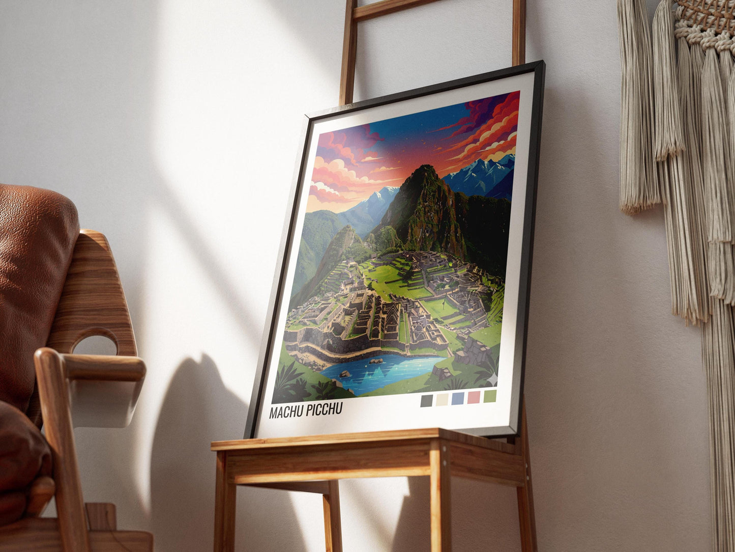 Machu Picchu Peru Travel Poster | Vintage Travel Poster | Country Travel Art | World Map Poster | Adventure Wall Art | Travel Gift