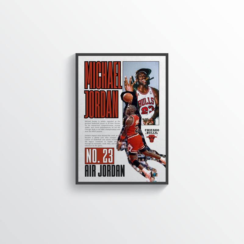 Michael Jordan No. 23 Chicago Bulls Poster