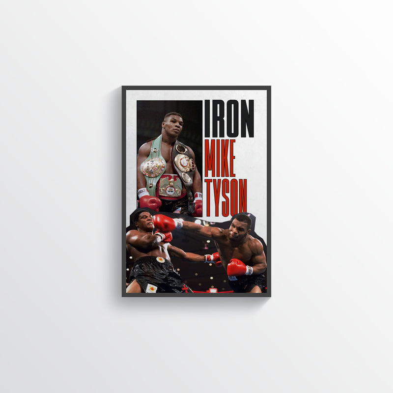 Mike Tyson “Iron Mike” Boxing Legend Poster