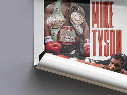 Mike Tyson “Iron Mike” Boxing Legend Poster
