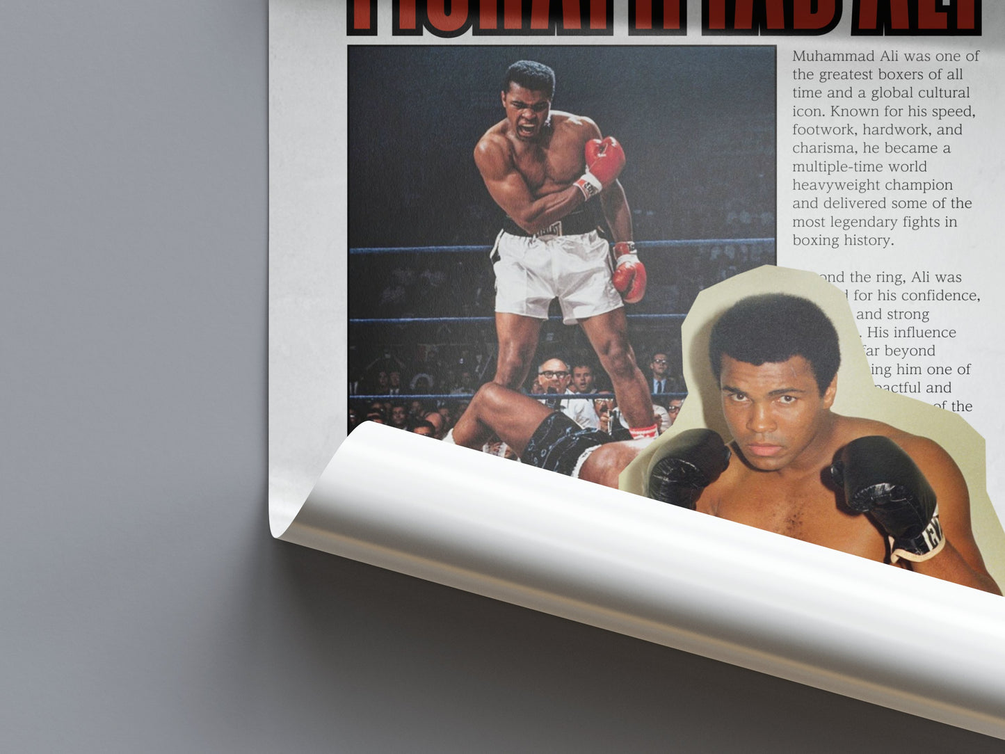 Muhammad Ali “The Greatest” Boxing Poster