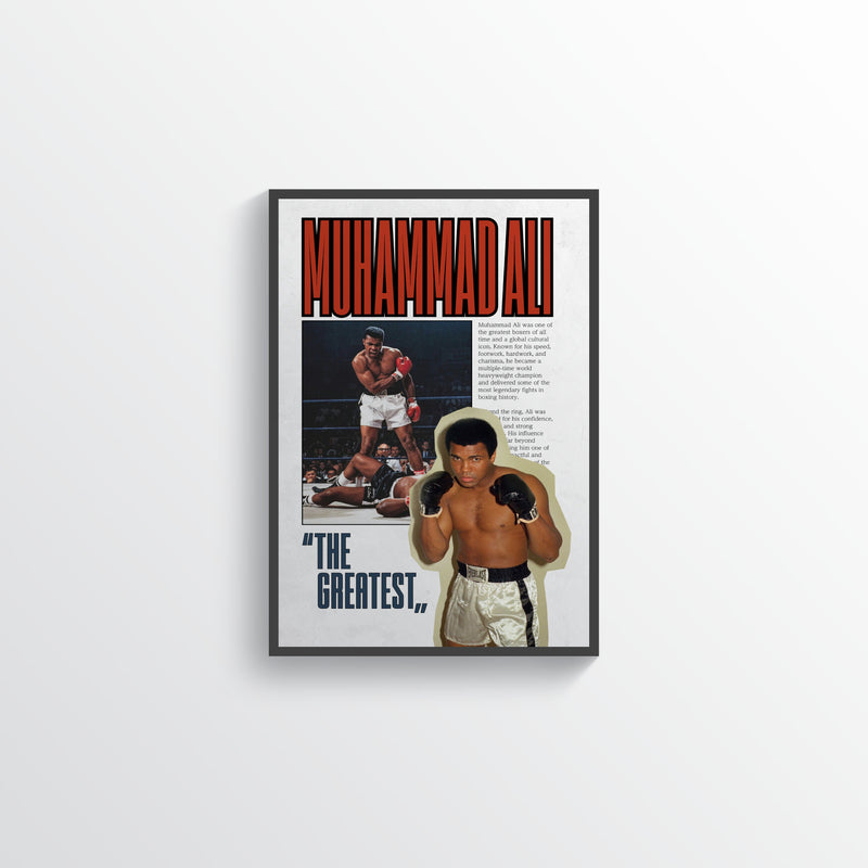Muhammad Ali “The Greatest” Boxing Poster