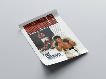 Muhammad Ali “The Greatest” Boxing Poster