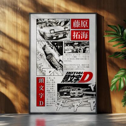 Initial D Anime Poster