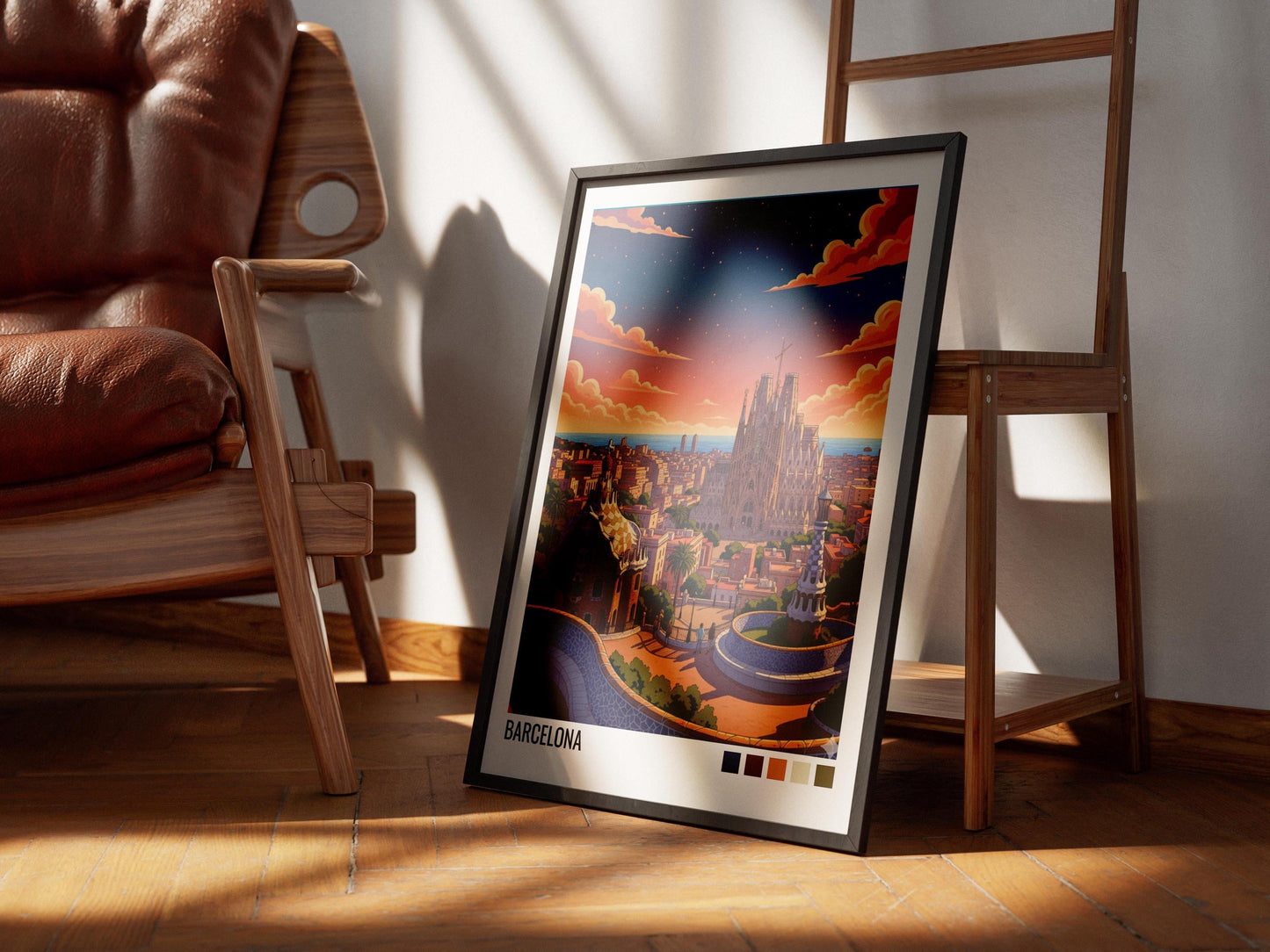 Barcelona Spain Travel Poster | Vintage Travel Poster | Country Travel Art | World Map Poster | Adventure Wall Art | Travel Gift