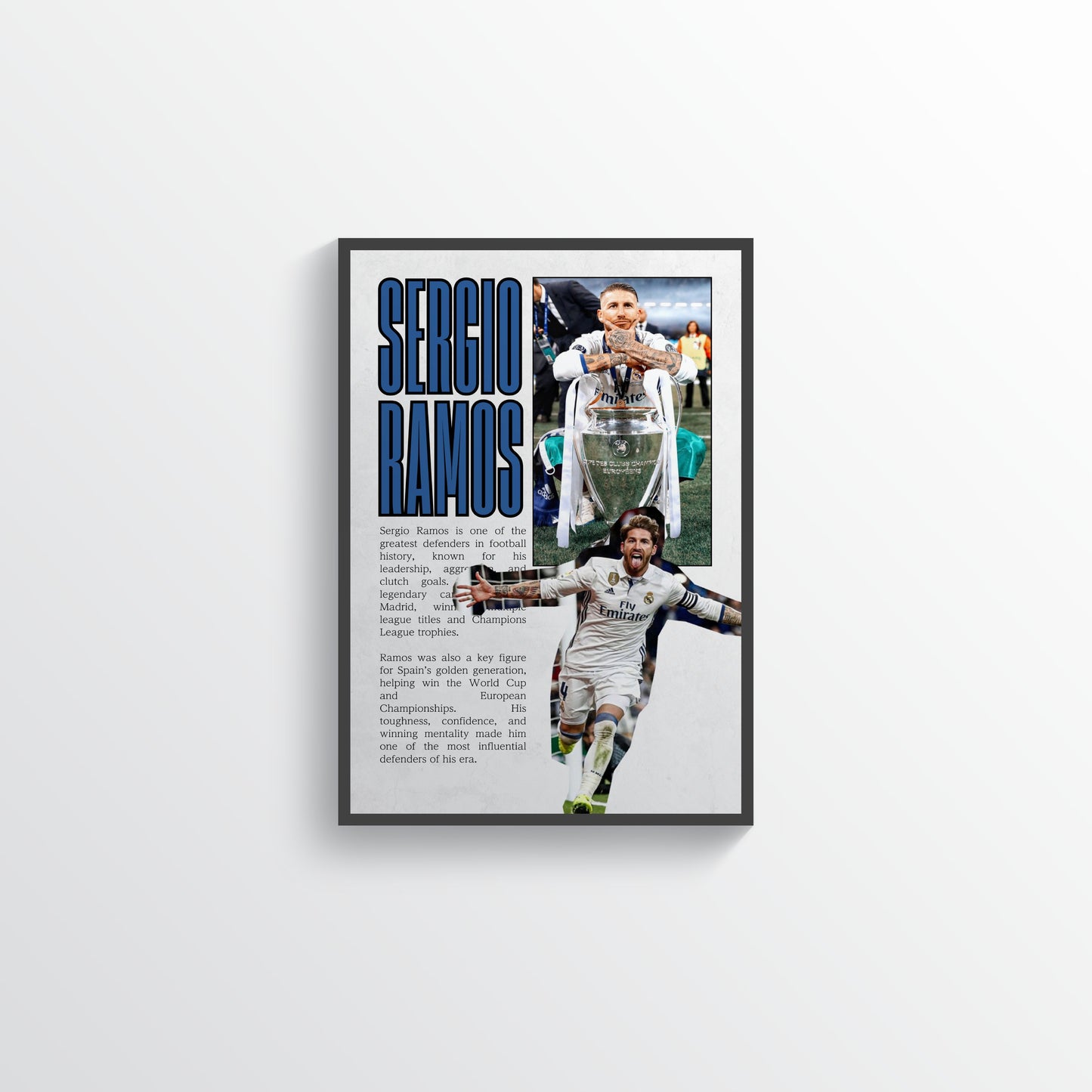 Sergio Ramos Football Defender Legend Poster