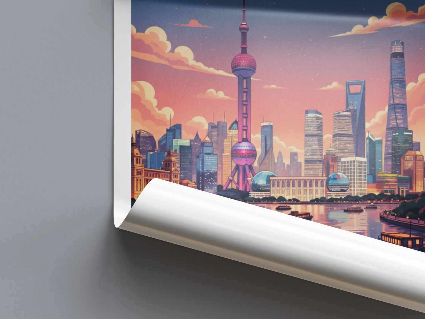 Shang Hai China Travel Poster | Vintage Travel Poster | Country Travel Art | World Map Poster | Adventure Wall Art | Travel Gift