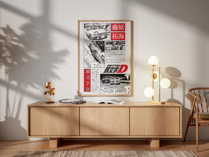 Initial D Anime Poster