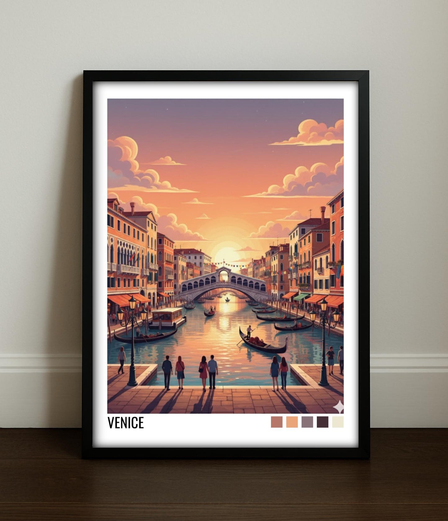 Venice Italy Travel Poster | Vintage Travel Poster | Country Travel Art | World Map Poster | Adventure Wall Art | Travel Gift