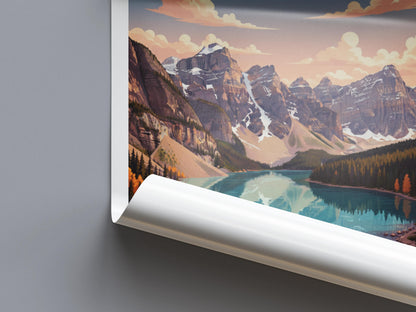 Canada Travel Poster | Vintage Travel Poster | Country Travel Art | World Map Poster | Adventure Wall Art | Travel Gift