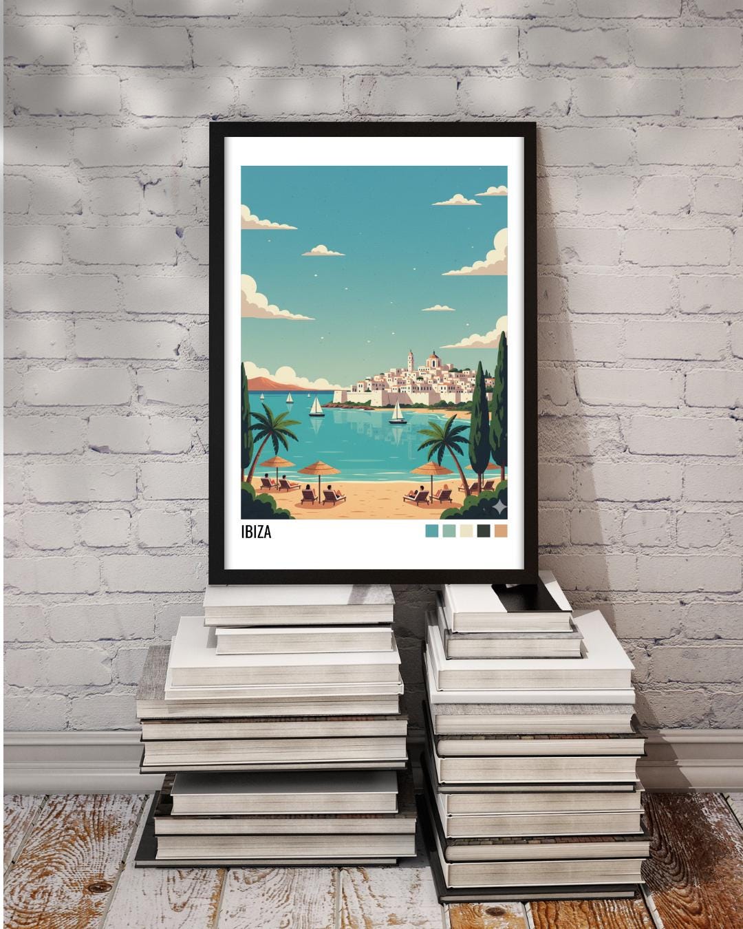 Ibiza Travel Poster | Vintage Travel Poster | Country Travel Art | World Map Poster | Adventure Wall Art | Travel Gift
