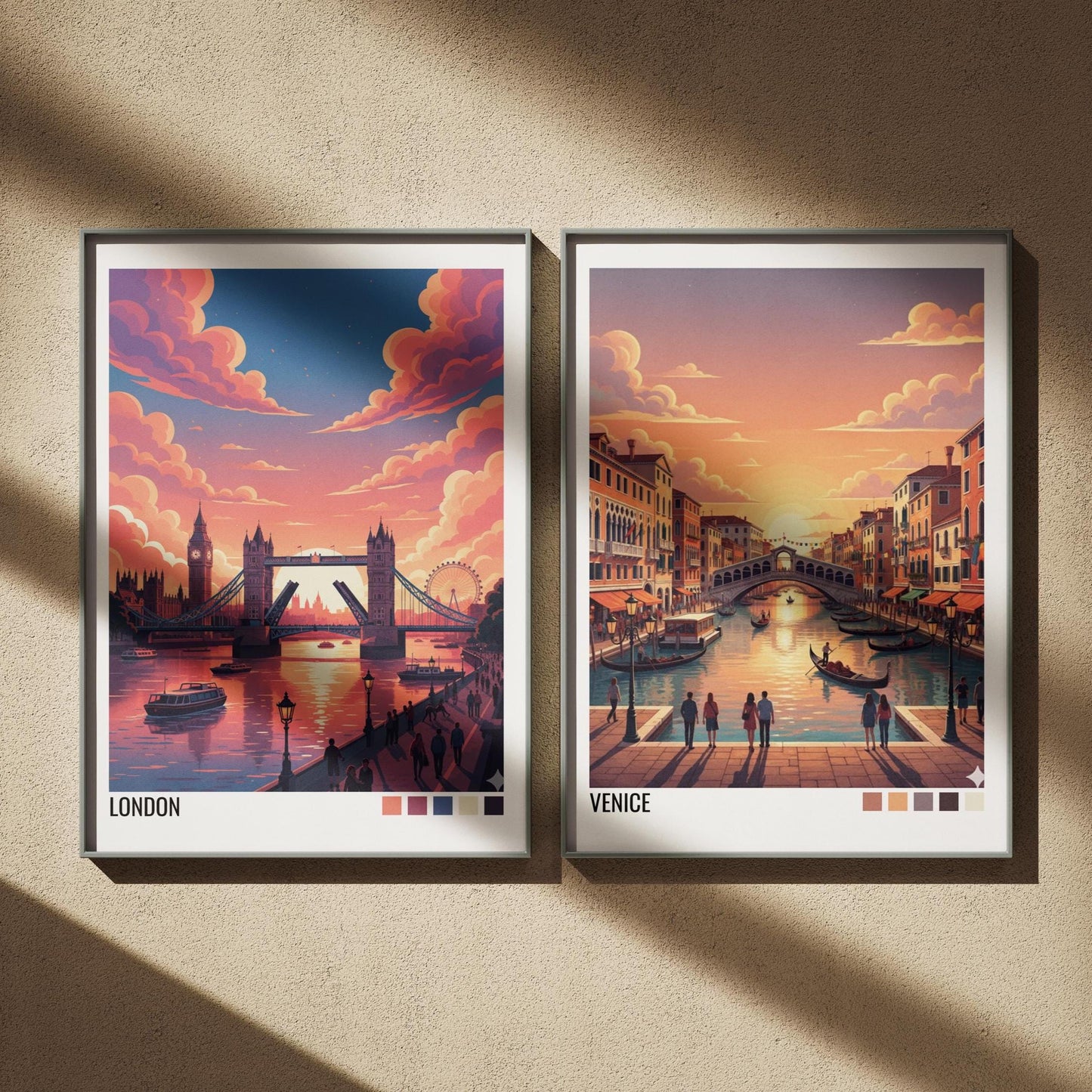 3 Set Custom Travel Poster | Vintage Travel Poster | Custom Poster | Country Travel | World Map Poster | Adventure Wall Art | Travel Gift