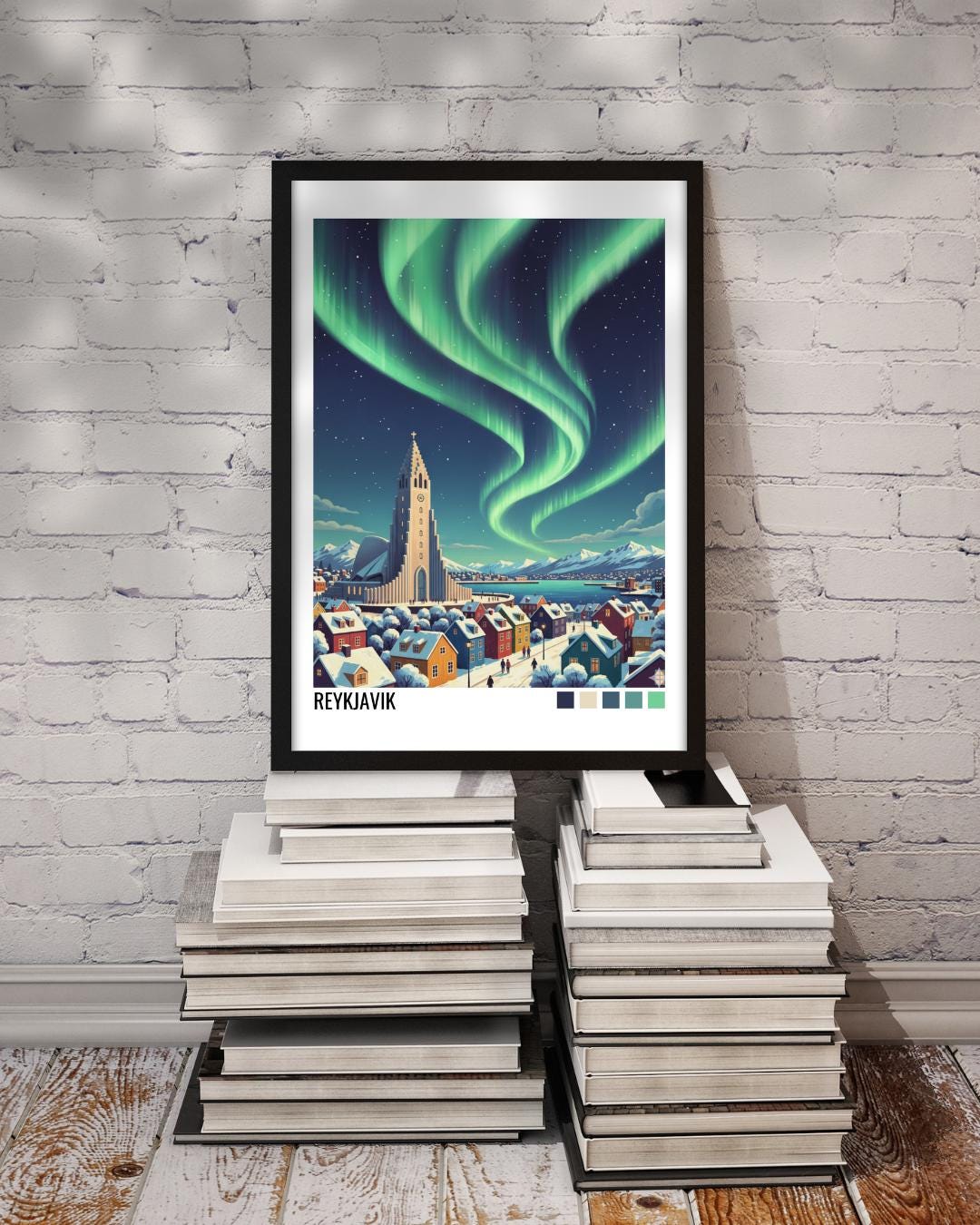 Reykjavik Iceland Travel Poster | Vintage Travel Poster | Country Travel Art | World Map Poster | Adventure Wall Art | Travel Gift