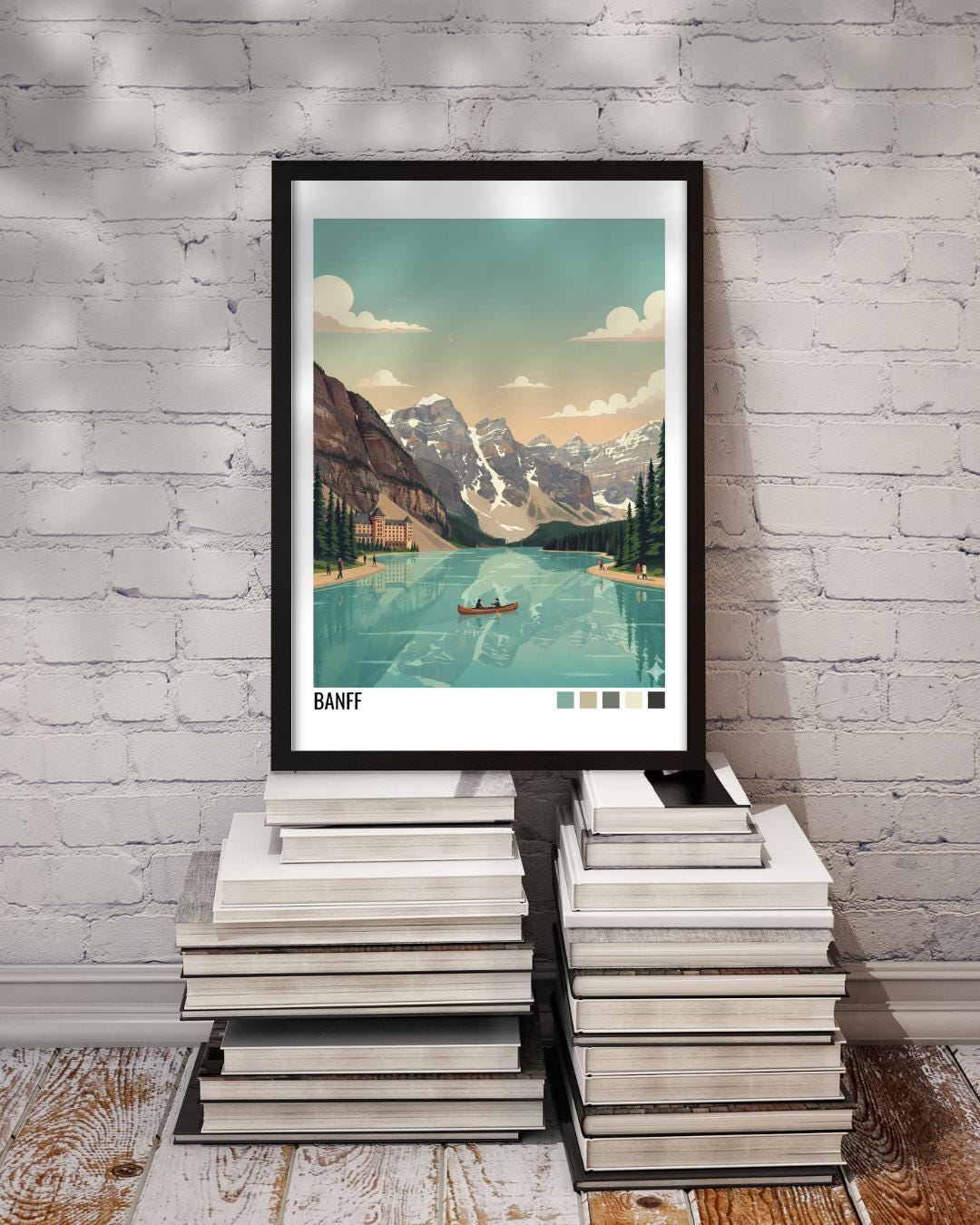 Banff Canada Travel Poster | Vintage Travel Poster | Country Travel Art | World Map Poster | Adventure Wall Art | Travel Gift