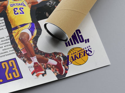 LeBron James No. 23 Los Angeles Lakers Poster
