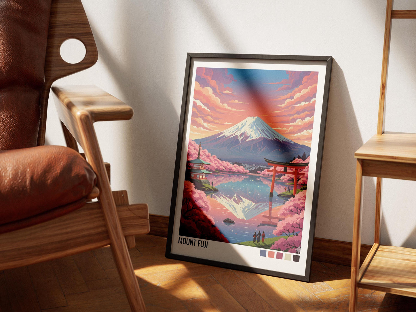 Mount Fuji Japan Travel Poster | Vintage Travel Poster | Country Travel Art | World Map Poster | Adventure Wall Art | Travel Gift