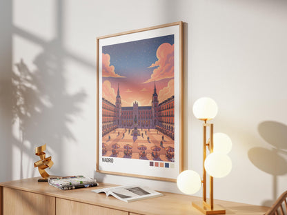 Madrid Spain Travel Poster | Vintage Travel Poster | Country Travel Art | World Map Poster | Adventure Wall Art | Travel Gift