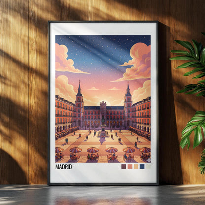 Madrid Spain Travel Poster | Vintage Travel Poster | Country Travel Art | World Map Poster | Adventure Wall Art | Travel Gift