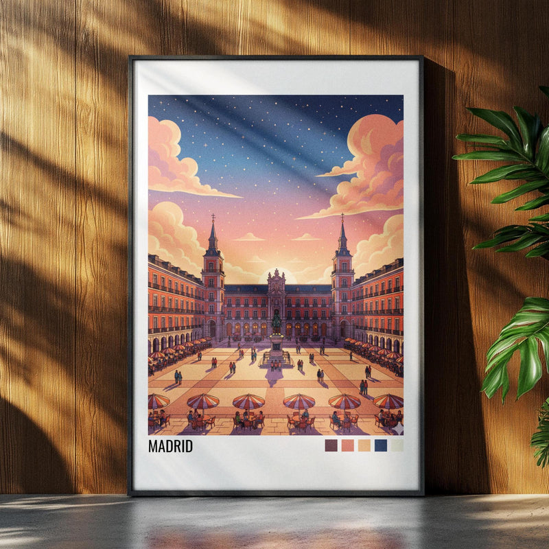 Madrid Spain Travel Poster | Vintage Travel Poster | Country Travel Art | World Map Poster | Adventure Wall Art | Travel Gift