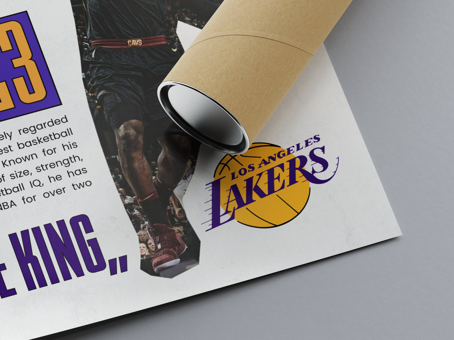 LeBron James “The King” Lakers Championship Poster