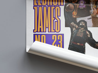 LeBron James “The King” Lakers Championship Poster