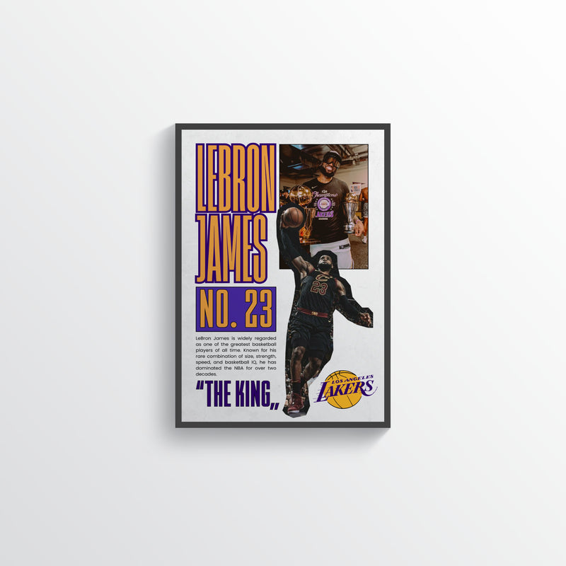 LeBron James “The King” Lakers Championship Poster