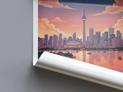 Toronto Canada Travel Poster | Vintage Travel Poster | Country Travel Art | World Map Poster | Adventure Wall Art | Travel Gift