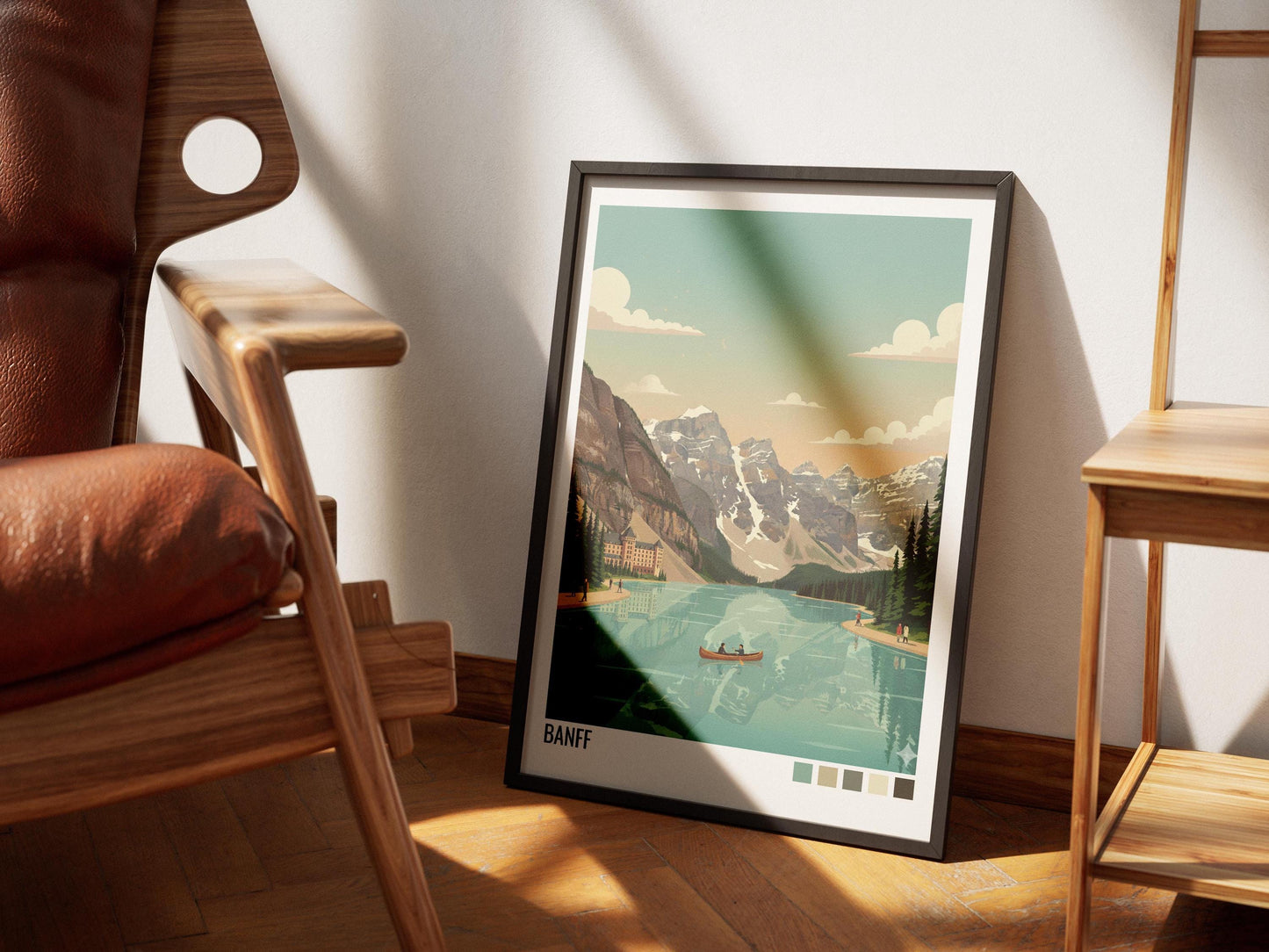 Banff Canada Travel Poster | Vintage Travel Poster | Country Travel Art | World Map Poster | Adventure Wall Art | Travel Gift