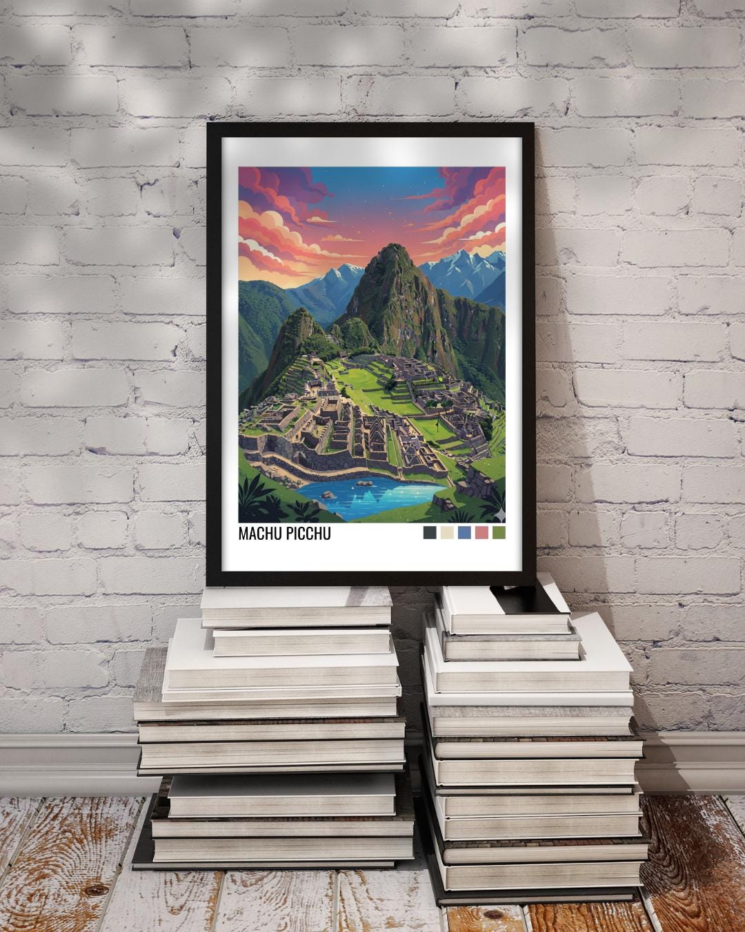Machu Picchu Peru Travel Poster | Vintage Travel Poster | Country Travel Art | World Map Poster | Adventure Wall Art | Travel Gift