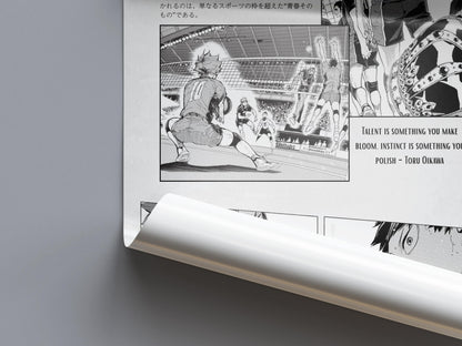 Haikyuu Sport Anime Poster