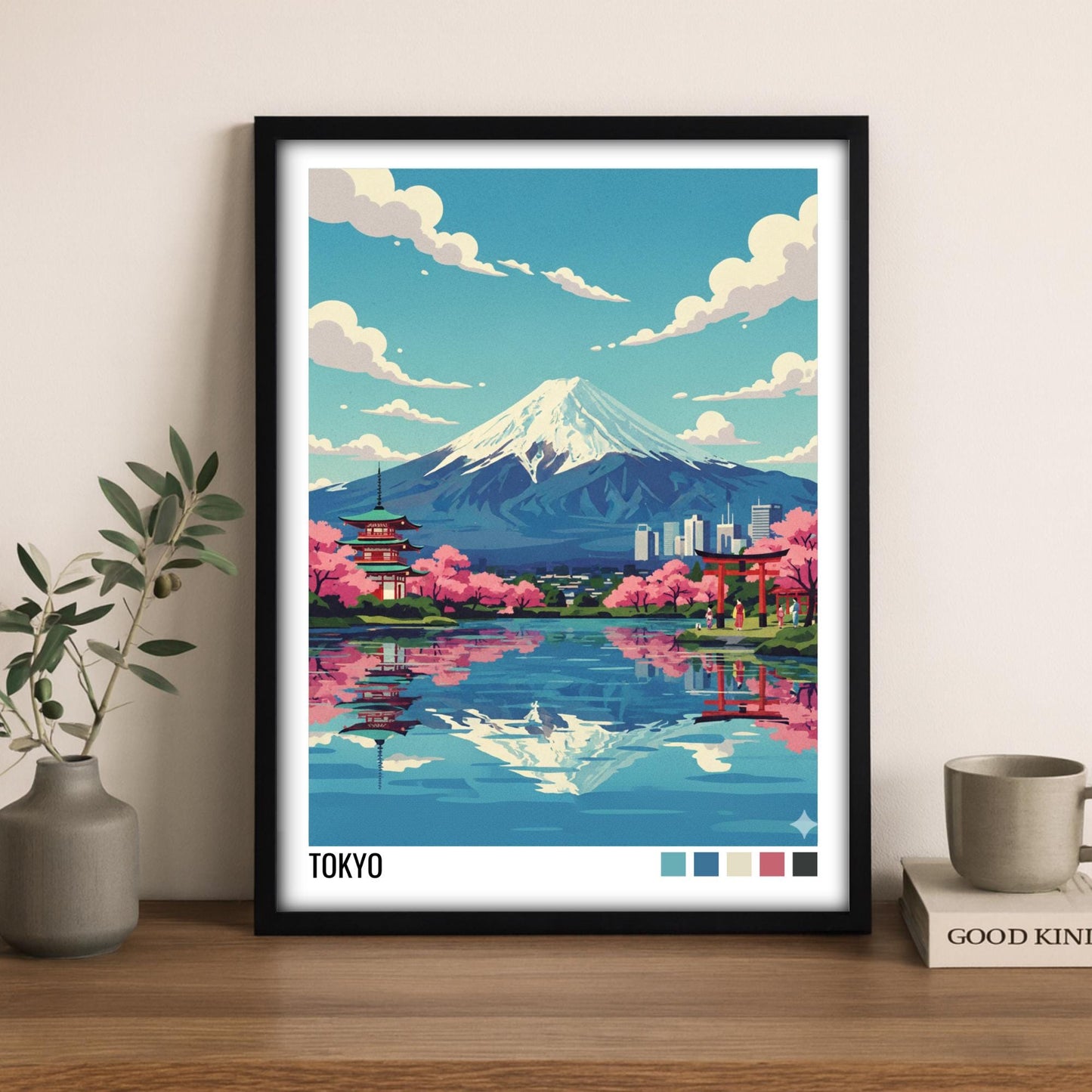 Tokyo Travel Poster | Vintage Travel Poster | Country Travel Art | World Map Poster | Adventure Wall Art | Travel Gift