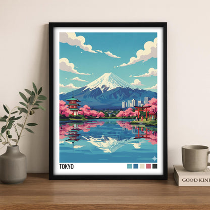 Tokyo Travel Poster | Vintage Travel Poster | Country Travel Art | World Map Poster | Adventure Wall Art | Travel Gift