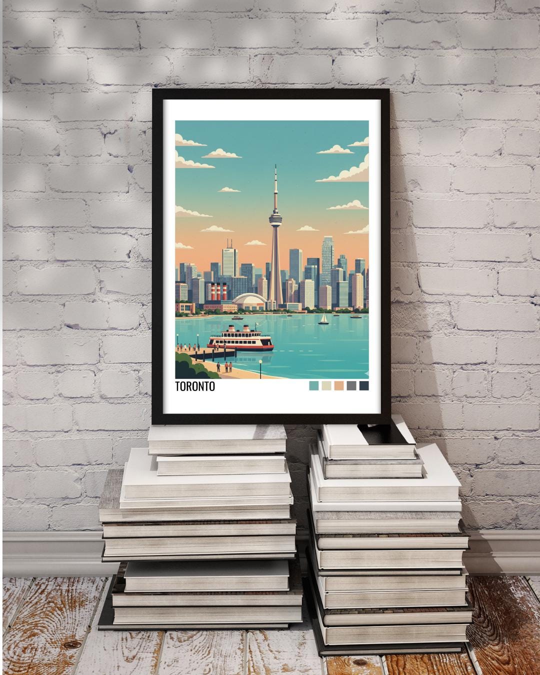 Toronto Travel Poster | Vintage Travel Poster | Country Travel Art | World Map Poster | Adventure Wall Art | Travel Gift