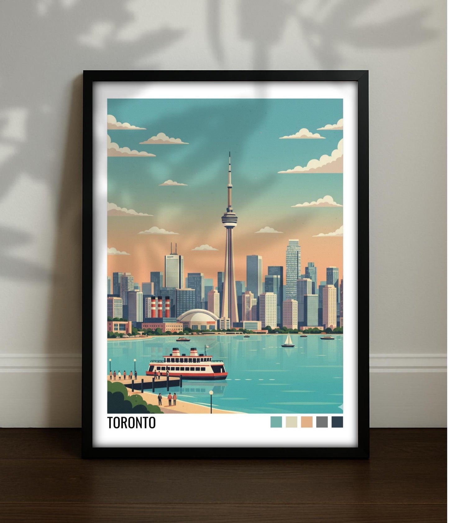Toronto Travel Poster | Vintage Travel Poster | Country Travel Art | World Map Poster | Adventure Wall Art | Travel Gift