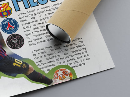 Lionel Messi World Champion Football Poster