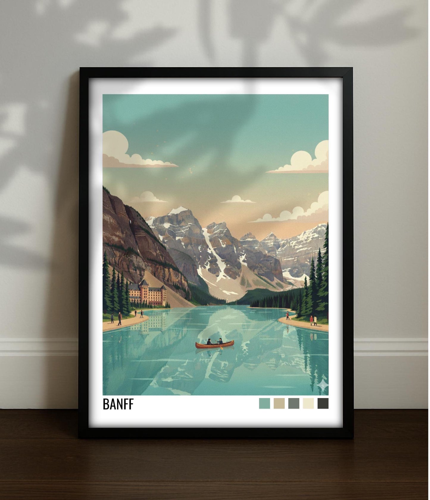 Banff Canada Travel Poster | Vintage Travel Poster | Country Travel Art | World Map Poster | Adventure Wall Art | Travel Gift