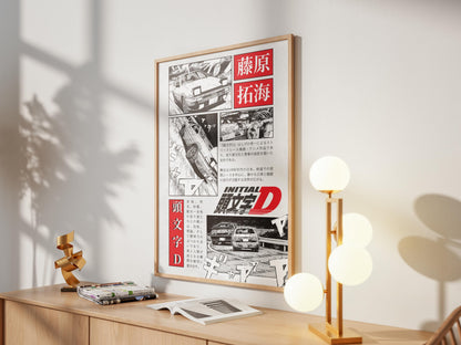Initial D Anime Poster