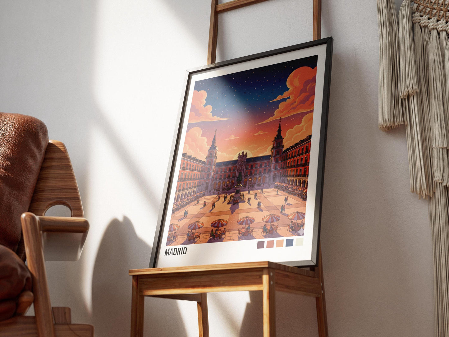 Madrid Spain Travel Poster | Vintage Travel Poster | Country Travel Art | World Map Poster | Adventure Wall Art | Travel Gift