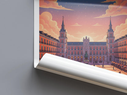 Madrid Spain Travel Poster | Vintage Travel Poster | Country Travel Art | World Map Poster | Adventure Wall Art | Travel Gift