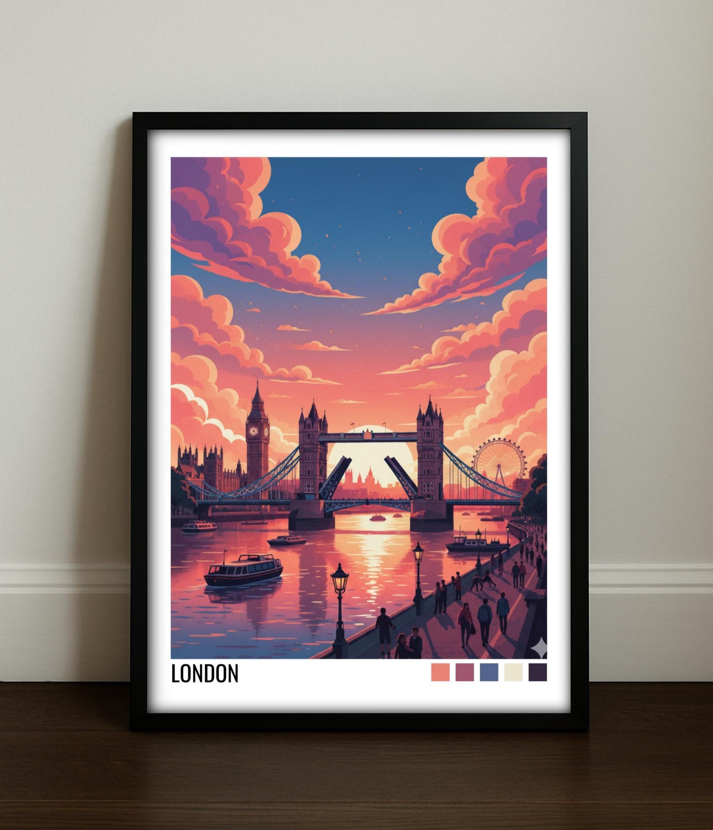 London England Travel Poster | Vintage Travel Poster | Country Travel Art | World Map Poster | Adventure Wall Art | Travel Gift