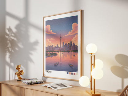 Toronto Canada Travel Poster | Vintage Travel Poster | Country Travel Art | World Map Poster | Adventure Wall Art | Travel Gift