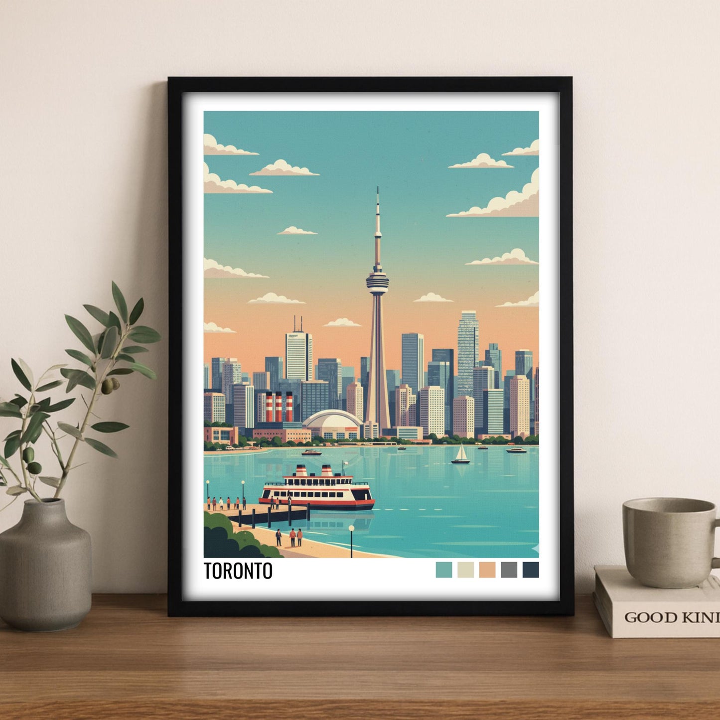 Toronto Travel Poster | Vintage Travel Poster | Country Travel Art | World Map Poster | Adventure Wall Art | Travel Gift