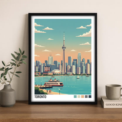 Toronto Travel Poster | Vintage Travel Poster | Country Travel Art | World Map Poster | Adventure Wall Art | Travel Gift