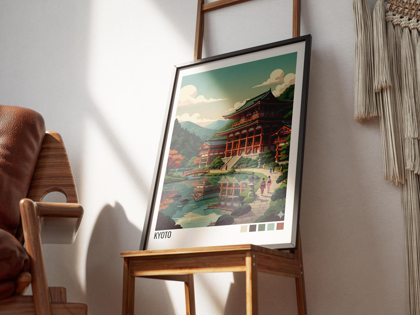 Kyoto Japan Travel Poster | Vintage Travel Poster | Country Travel Art | World Map Poster | Adventure Wall Art | Travel Gift