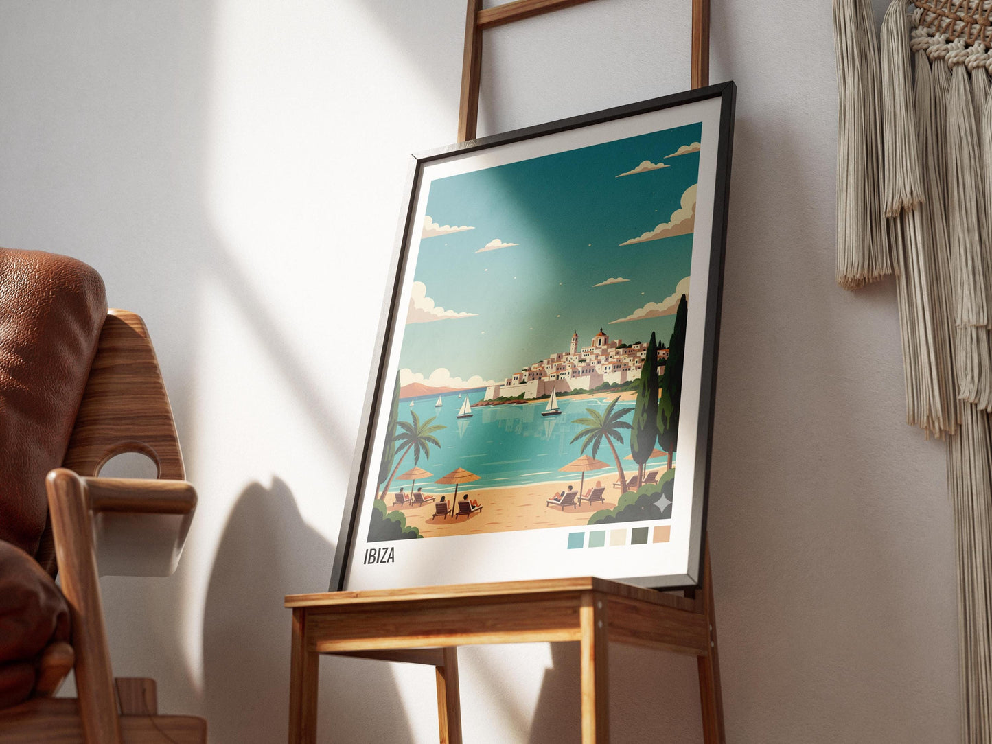 Ibiza Travel Poster | Vintage Travel Poster | Country Travel Art | World Map Poster | Adventure Wall Art | Travel Gift