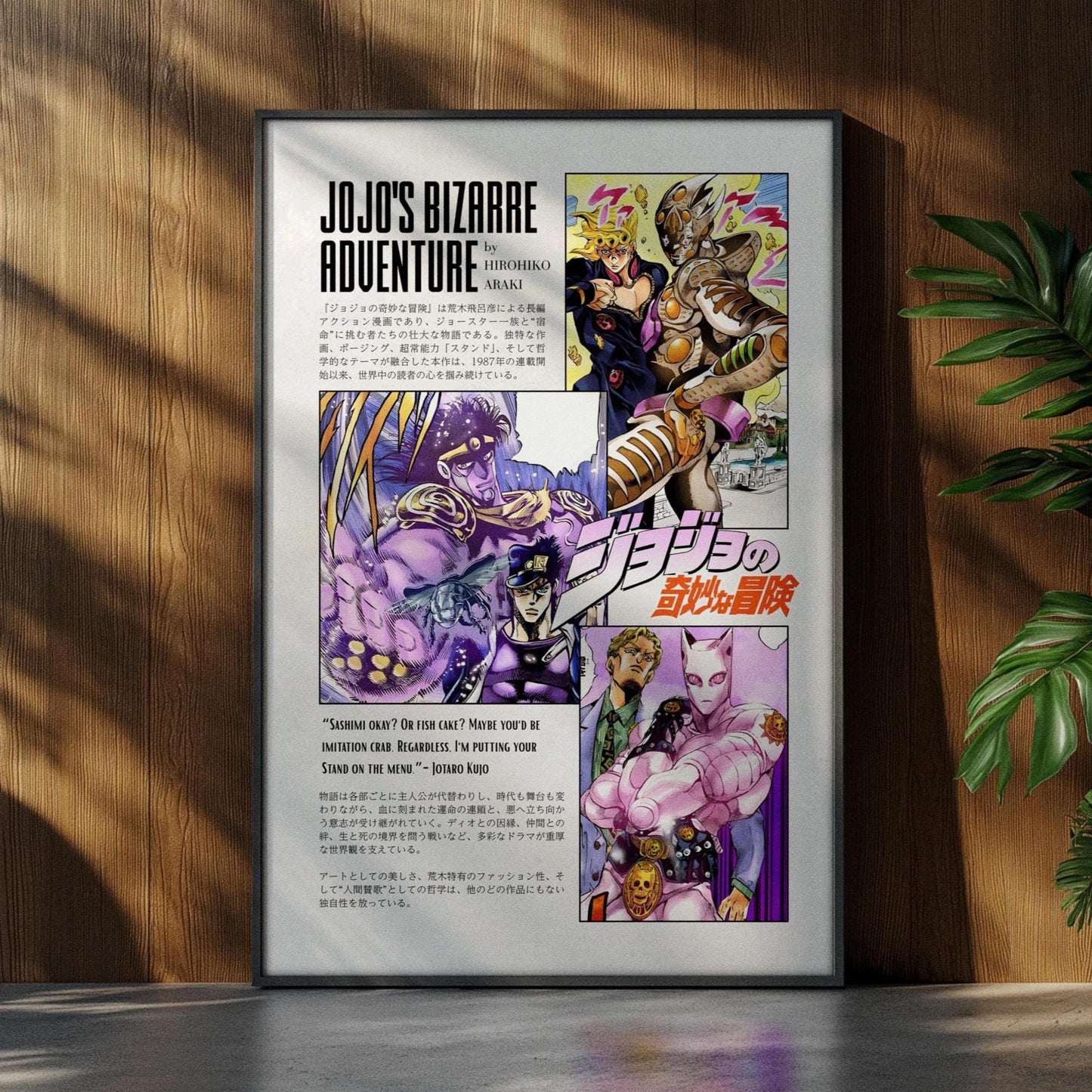 JoJo's Bizarre Adventure Anime Poster