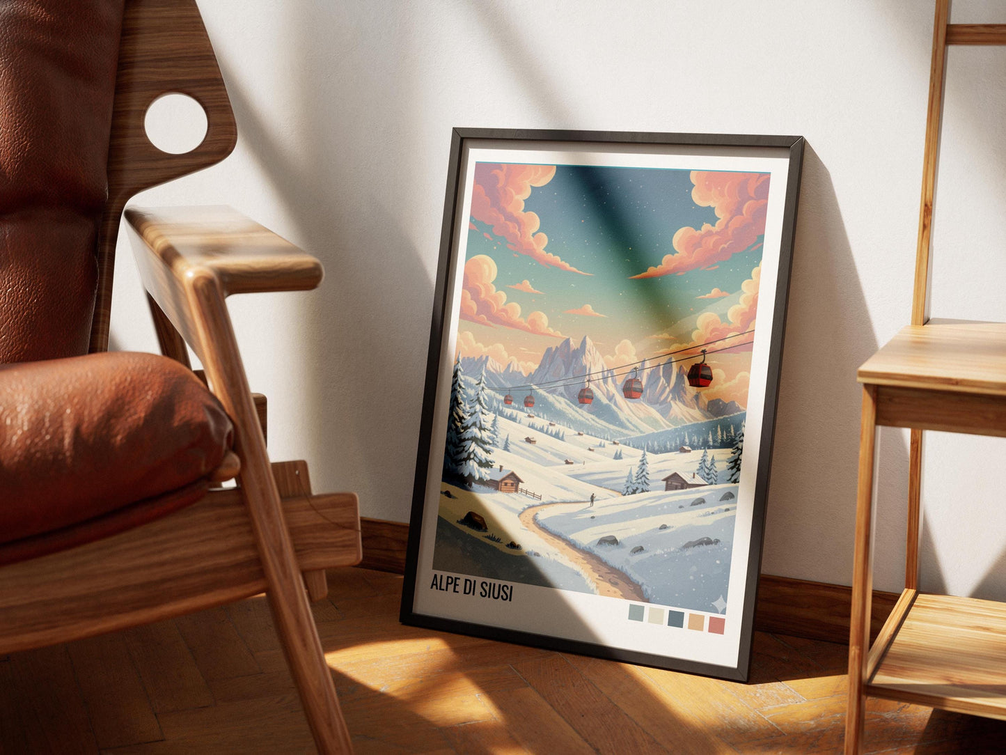 Alpe Di Siusi Italy Travel Poster | Vintage Travel Poster | Country Travel Art | World Map Poster | Adventure Wall Art | Travel Gift