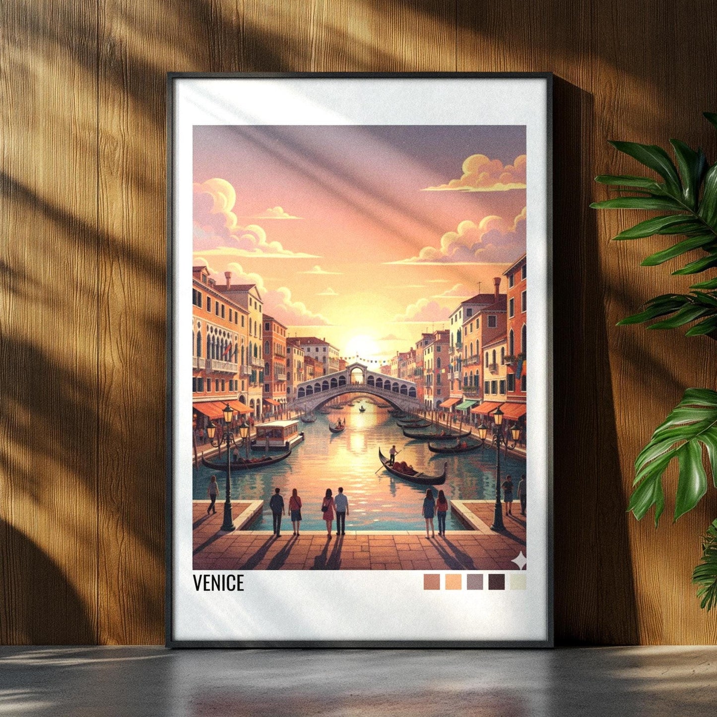 Venice Italy Travel Poster | Vintage Travel Poster | Country Travel Art | World Map Poster | Adventure Wall Art | Travel Gift